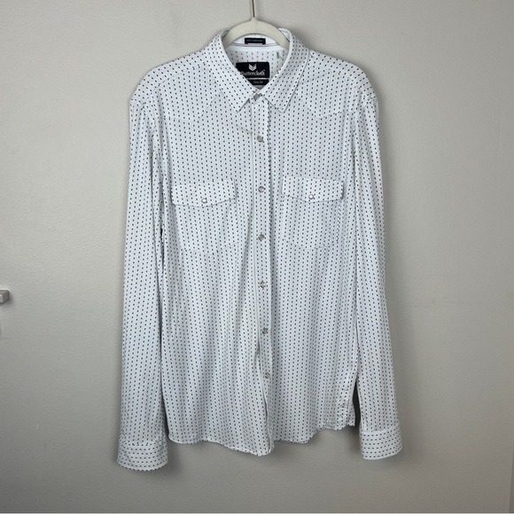 Buttercloth Pearl Snap Front Knit Shirt Icy Cotton - Picture 2 of 5